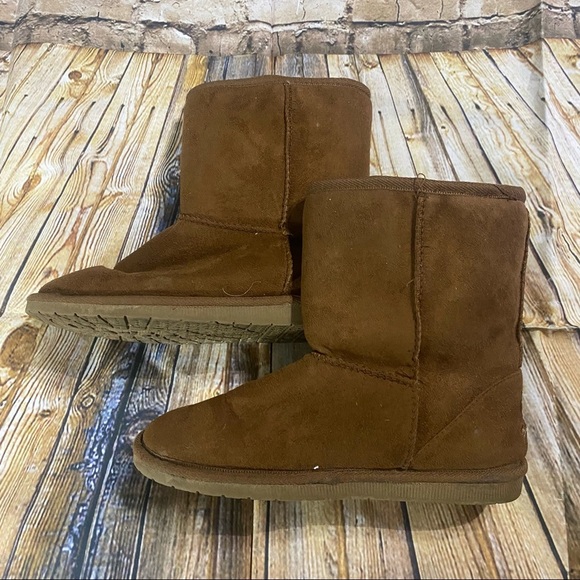 Dawgs Sheepdawgs Faux Suede Leather Snow Boots Size 9 Euro 40 - Picture 6 of 6